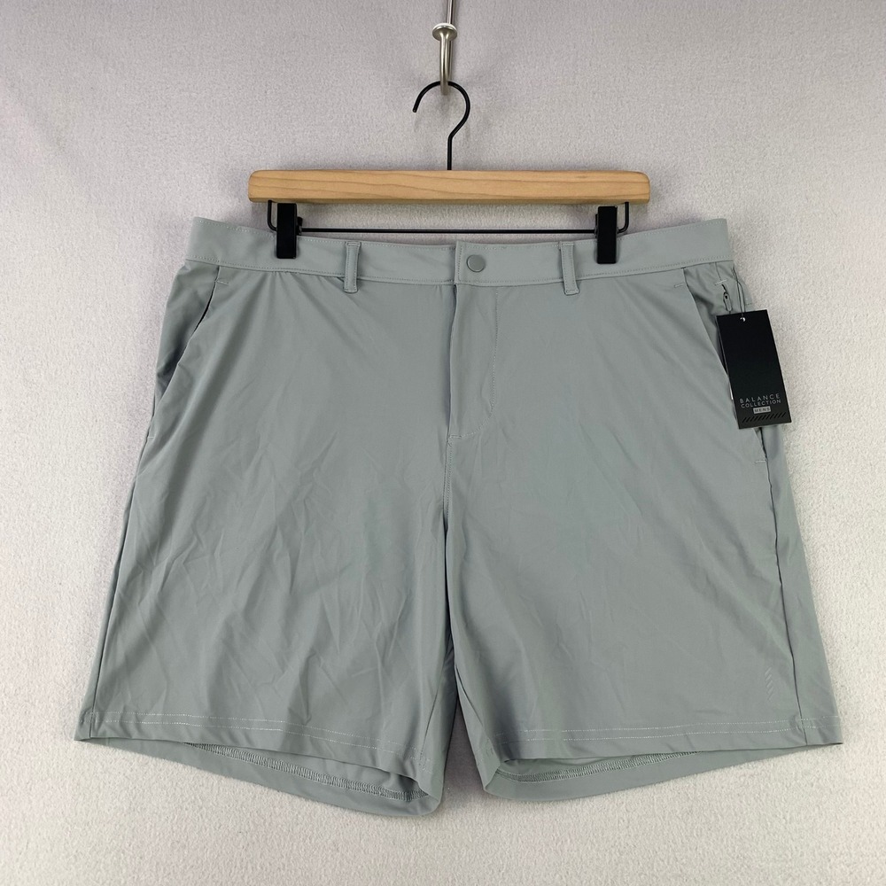 Balance Collection Griffin Golf Shorts Mens XL Gray Performance Active NWT